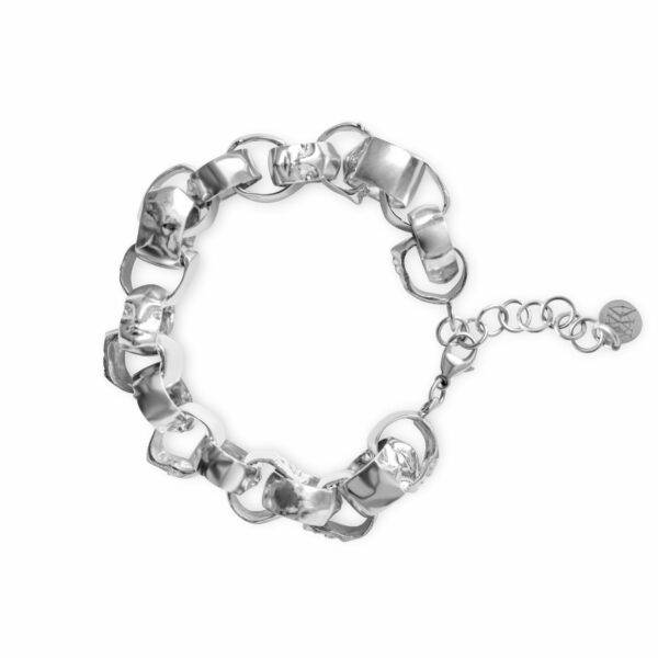 DRAGON MULTYHEAD chain BRACELET silver