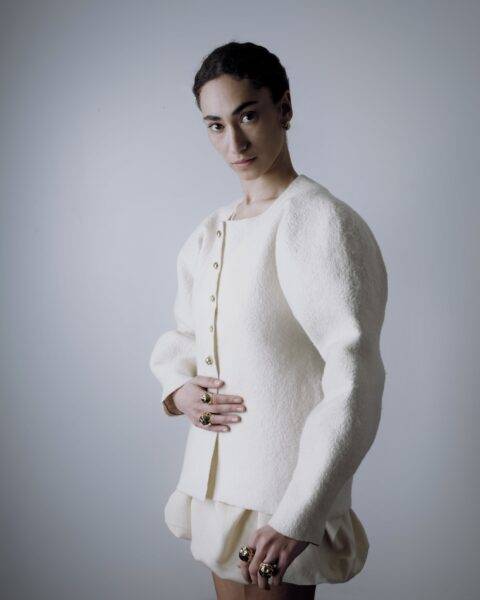 White Dragon Sculpted Jacket