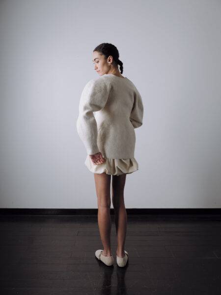 White Dragon Sculpted Jacket - Image 3