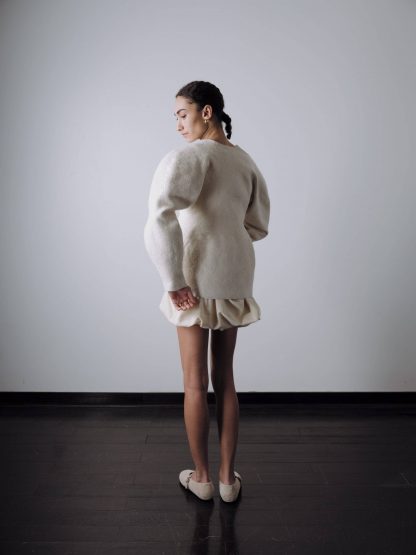 White Dragon Sculpted Jacket - Image 3