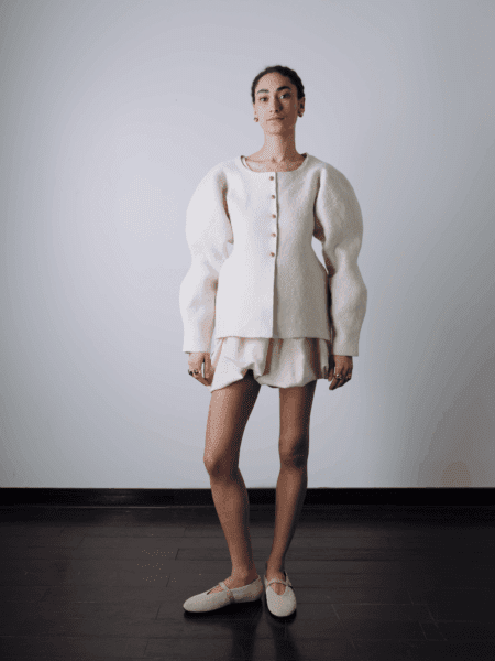 White Dragon Sculpted Jacket - Image 2