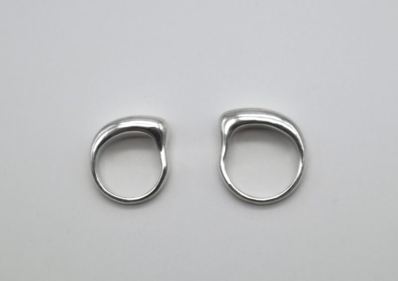 SCALE ergonomic silver ring - Image 2