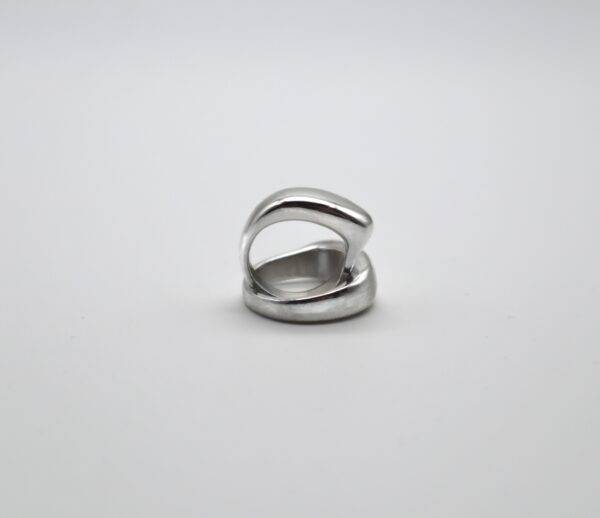 SCALE ergonomic silver ring