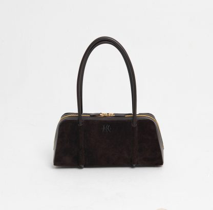 Chocolate Suede Sausage bag N1