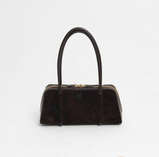 Chocolate Suede Sausage bag N1