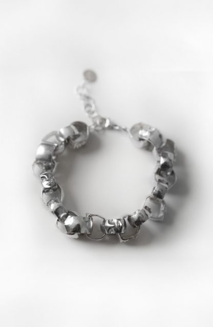 DRAGON MULTYHEAD chain BRACELET silver - Image 2